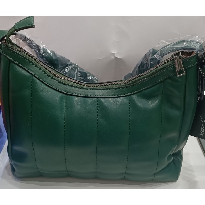 Borsa ecopelle verde